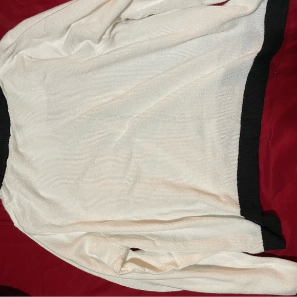 Fashion Nova Black and White Knit Cardigan - Picture 3 of 4